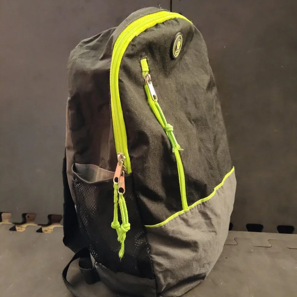 Neon Green and Black Backpack